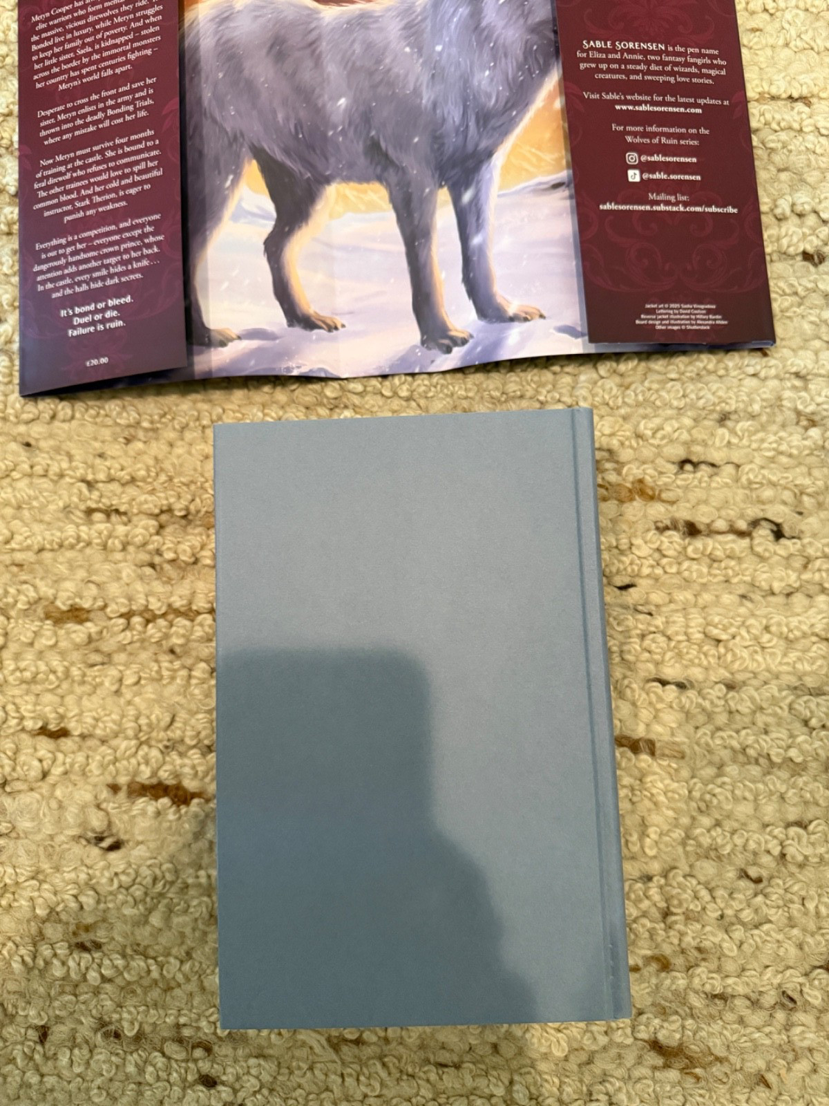 Waterstones Exclusive Dire Bound & Fury Bound Deluxe HC Set Sprayed Edges