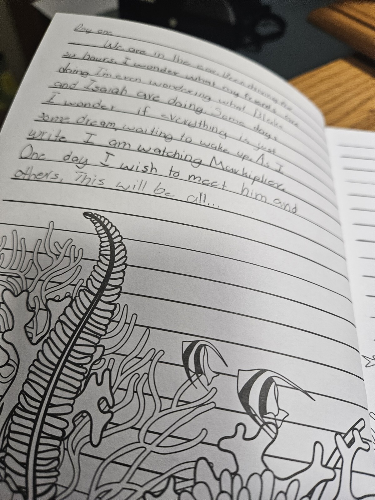 Color Me! Journal: Relax in The Ocean “Under The Sea” 6″ X 81/2″ Tall 160 Pages