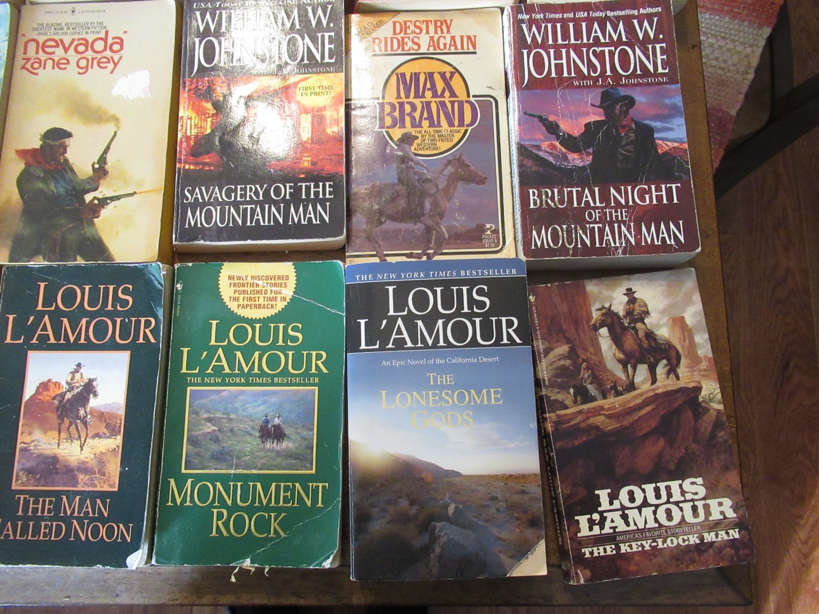 Old Western Paperback Books Lot of 29 Lamour Compton Johnstone etc Some Vintage