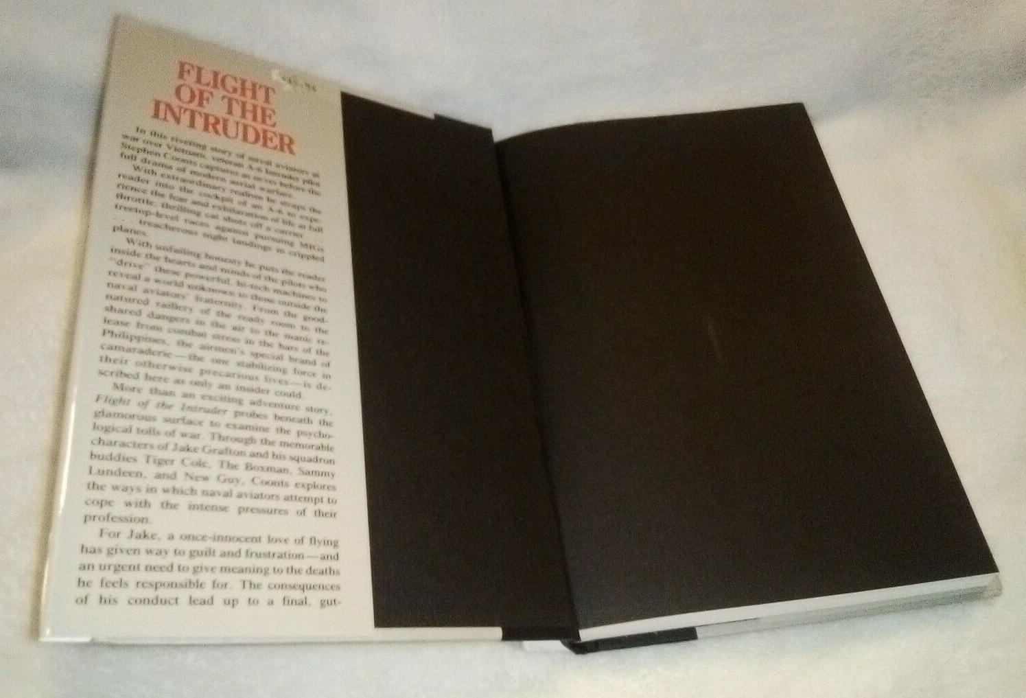 Flight of the Intruder by Stephen Coonts Vtg 1986 HC Naval Institute Press