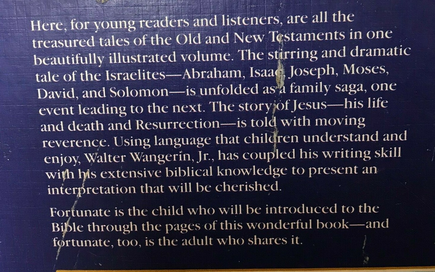 The Bible for Children by Walter Wangerin, Jr. 1987 Hardcover 416 Pages