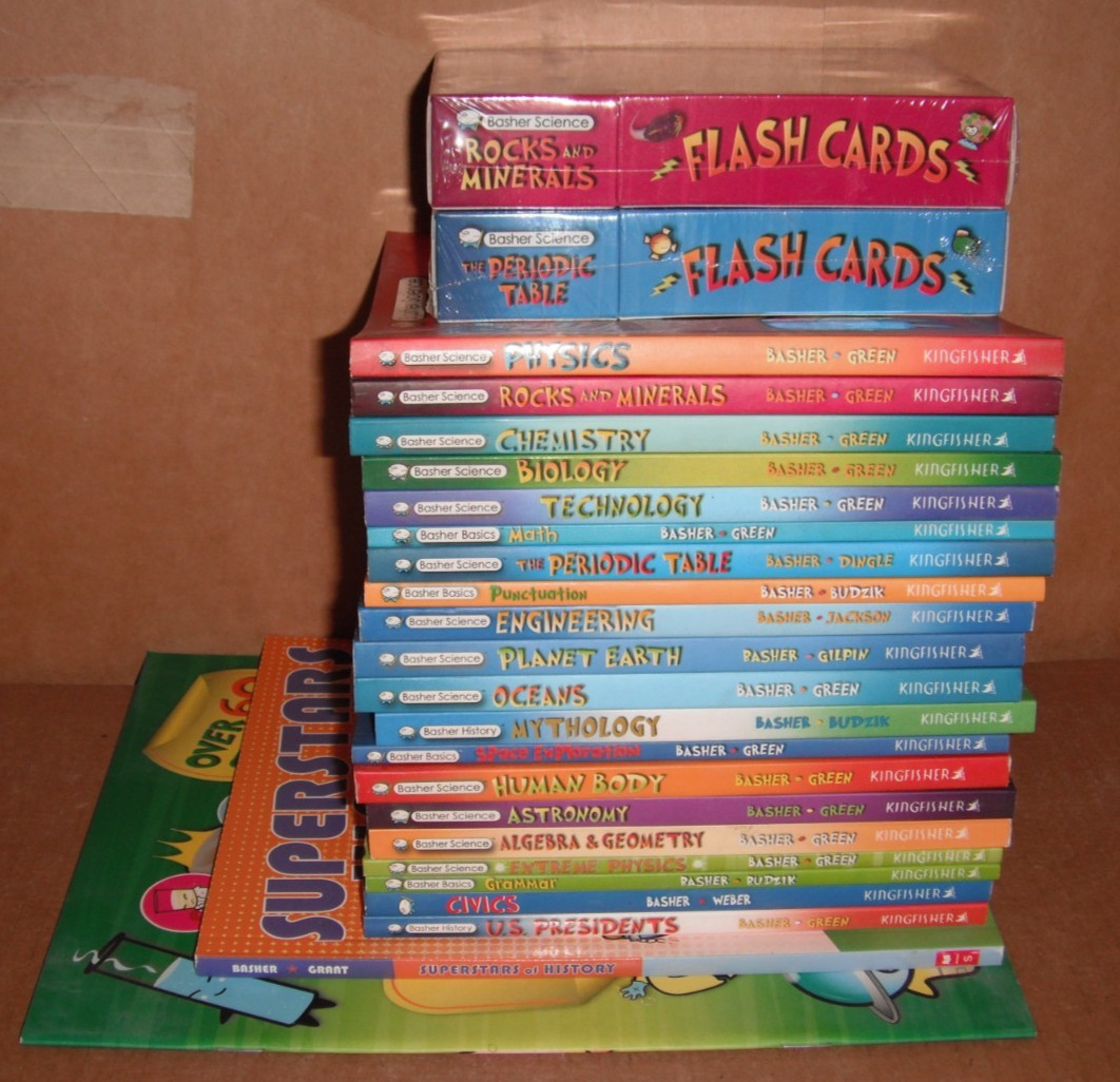 Lot of 24 Basher Science,History & Basics: by Simon Basher Paperback