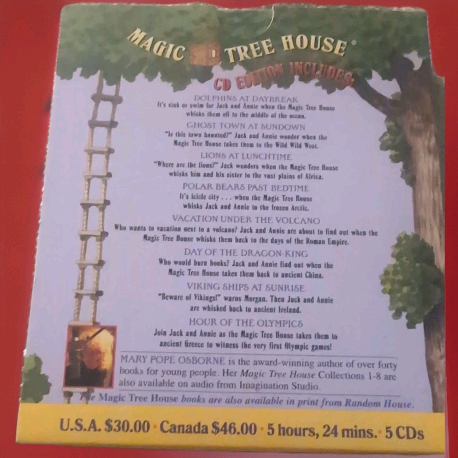 Magic Tree House Collection, Books 9-16 – Audio CD By Mary Pope Osborne – GOOD