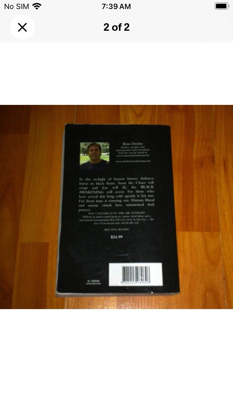 The Black Awakening Russ Dizdar Paperback Satanic Rituals Super Soldiers