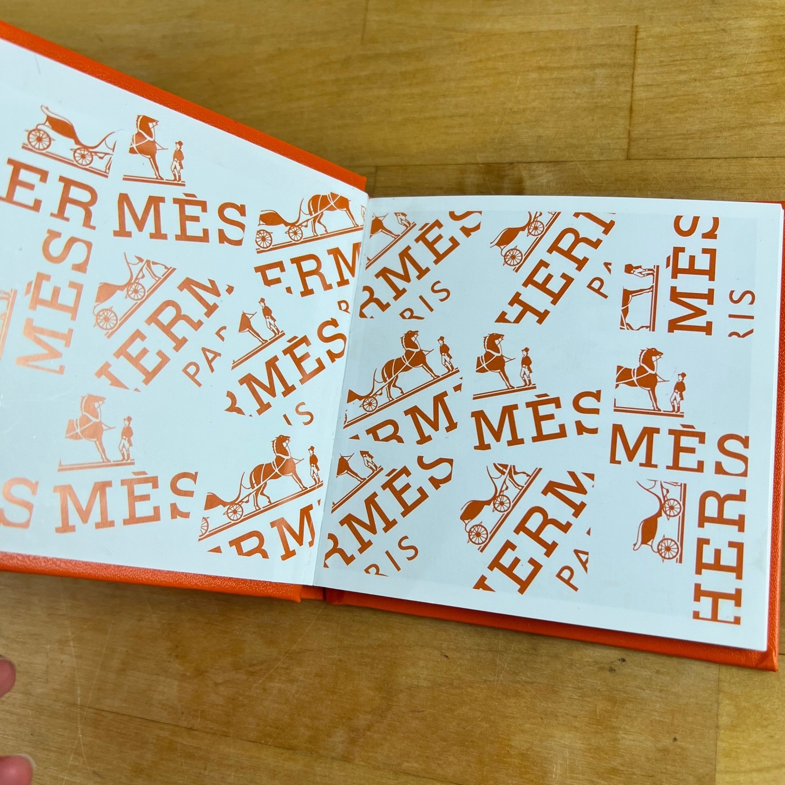 Hermes Book Carre Scarf Guide Orange Illustrated 1998 1st Edition Mini Hardcover