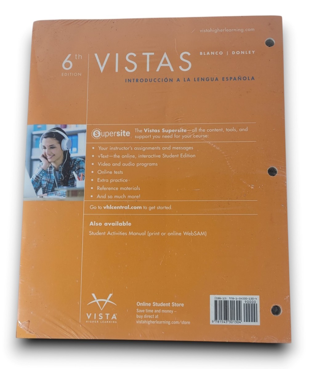 NEW Vistas 6th Edition Student Edition Loose Leaf Edition 2018 NEW Sealed