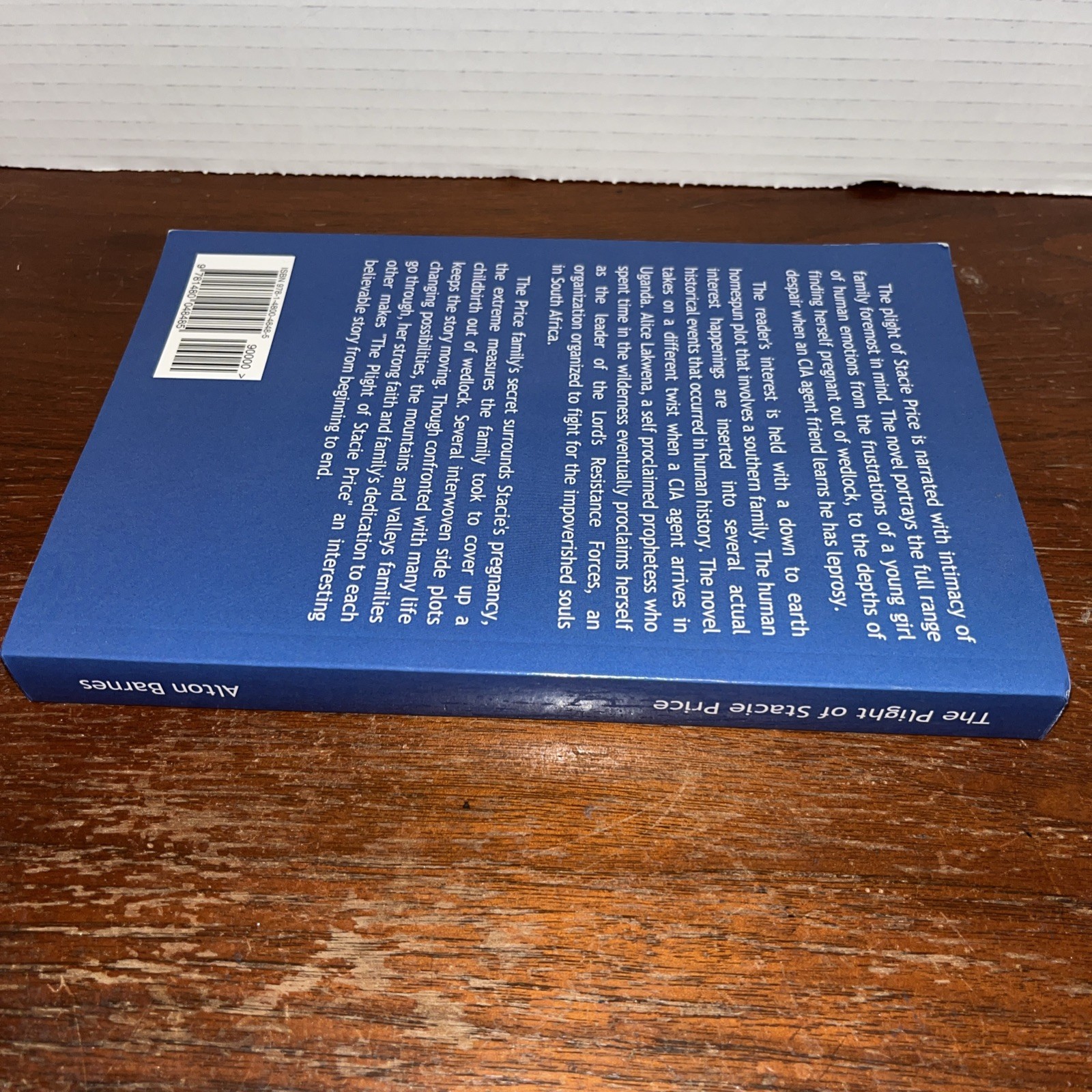 SIGNED The Plight of Stacie Price by Alton Barnes (2012, Trade Paperback) Good