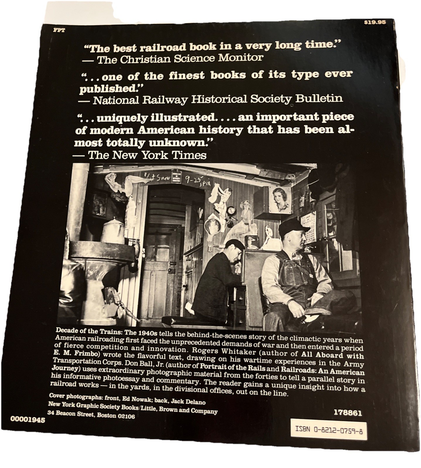 DECADE OF THE TRAINS: THE 1940S By Don Ball 1984 Paperback
