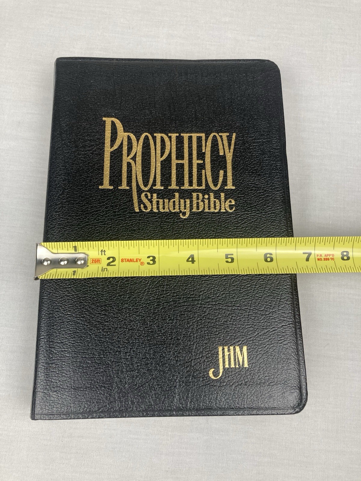 PROPHECY STUDY HOLY BIBLE NKJV JOHN HAGEE BONDED LEATHER GILT EDGING 1997 VGC!