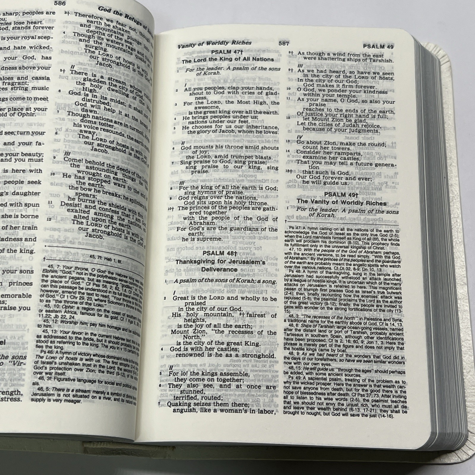 Holy Bible New American Catholic Press 1987 Thomas Nelson NAB 9033W White