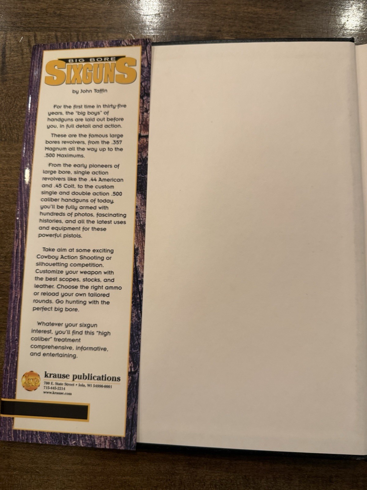 Big Bore Sixguns by John Taffin 1997 – HC – Dust Jacket