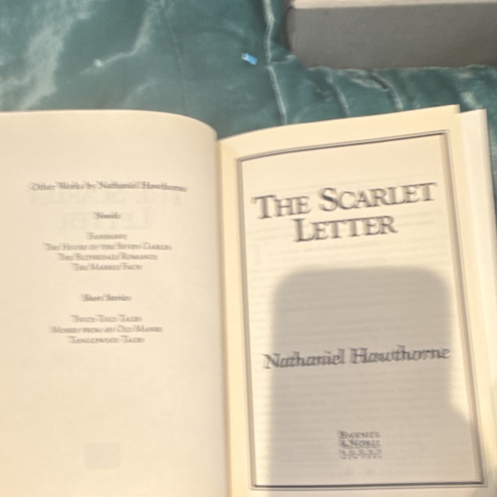 The Scarlet Letter Nathaniel Hawthorne Hardcover Barnes & Noble Classics