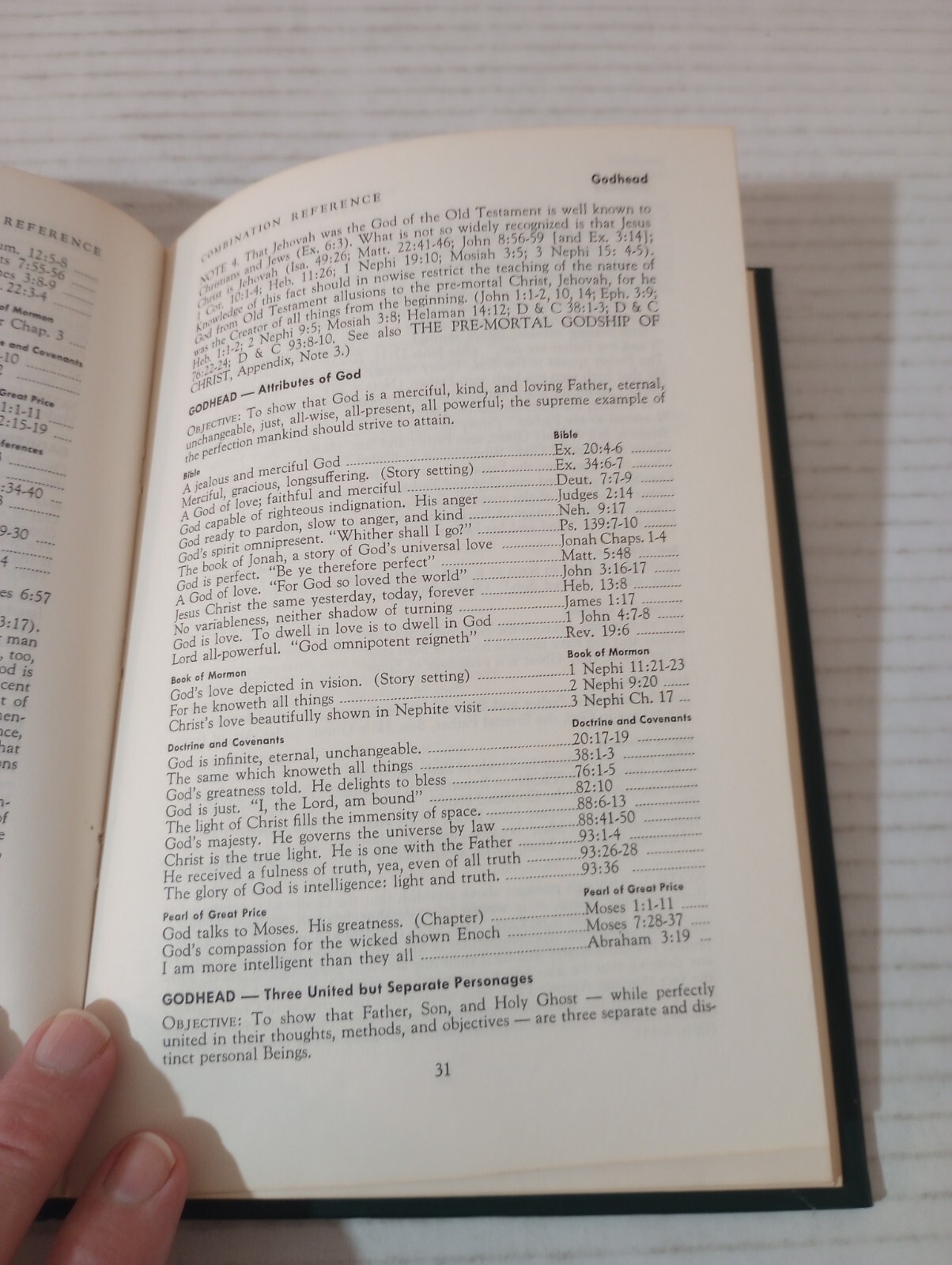 Combination Reference By Eldin Ricks Revised Edition 1961 LDS Mormon