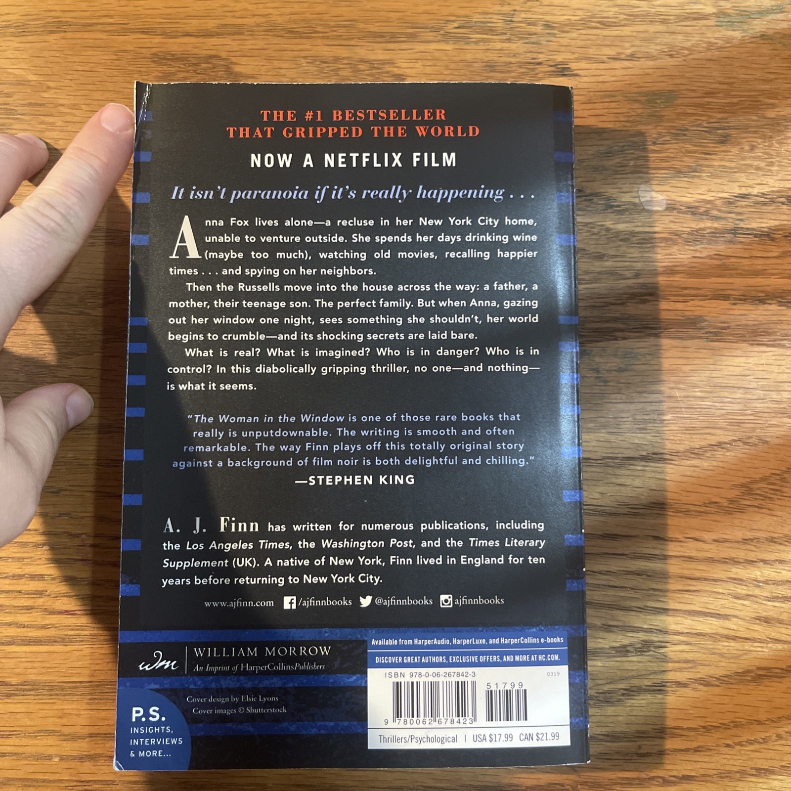 Woman in the Window : A Novel by A. J. Finn (2019, Trade Paperback)