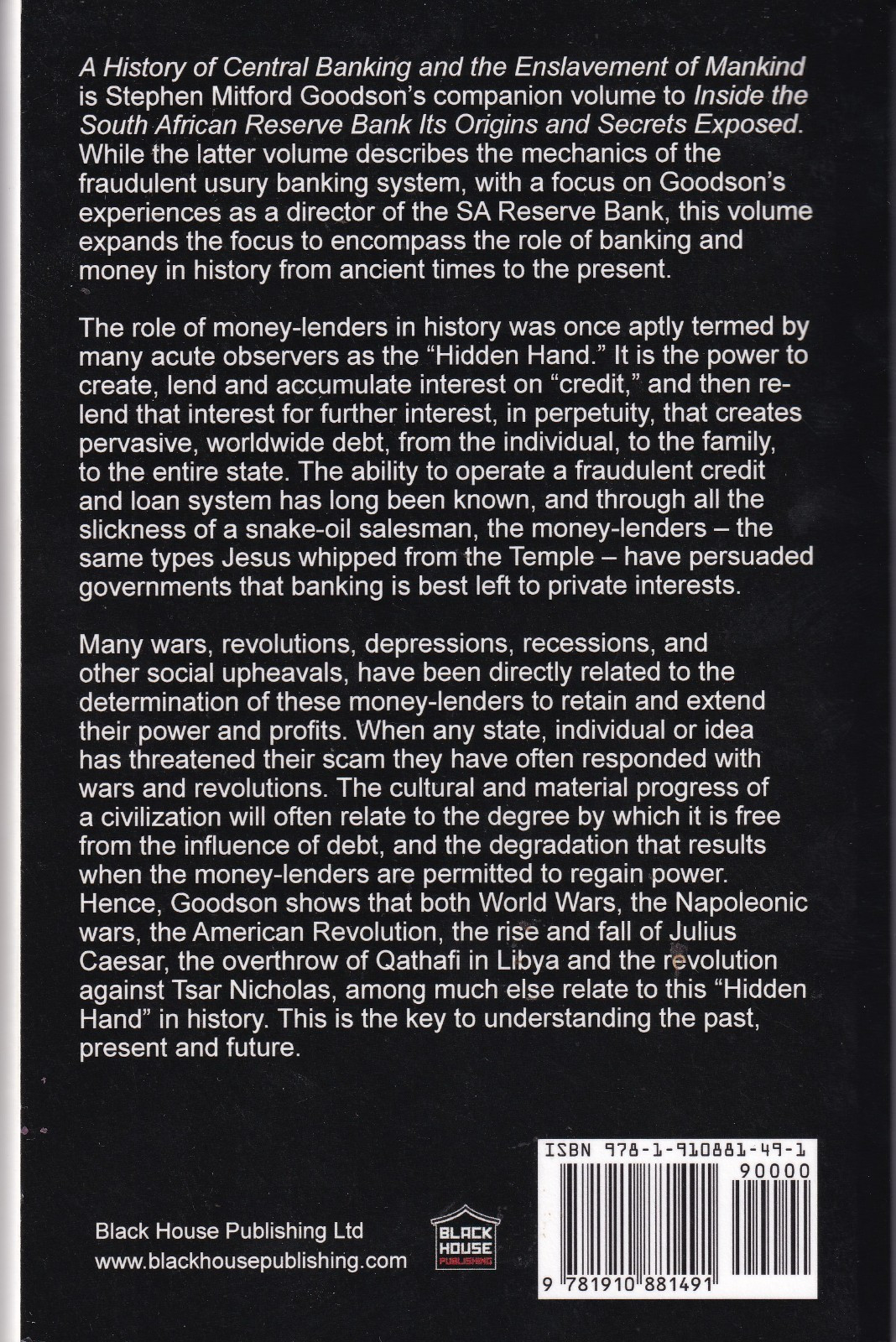 A History of Central Banking and the Enslavement of Mankind (2017, TPB)
