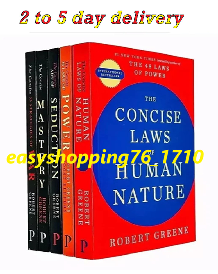 The Concise ROBERT GREENE 5 BOOK SET PAPERBACK SMALL SIZE FREE SHIP USA ITEM….