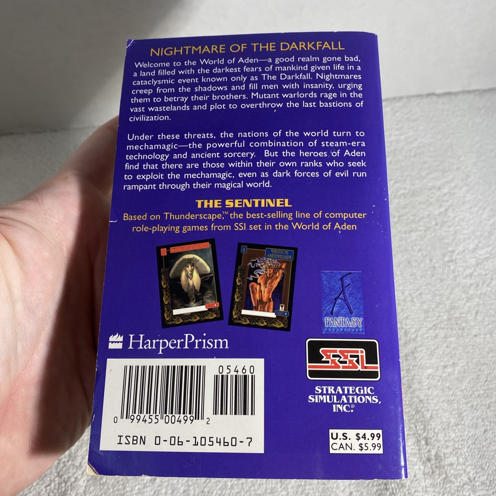 Thunderscape, Sentinel World Of Aden Dixie L. McKeone 1996 Fantasy Paperback