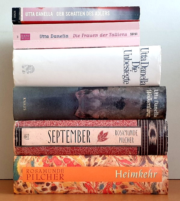 BUCHPAKET+LIEBE+ROMANTIK+6 BÜCHER+ROSAMUNDE PILCHER+UTTA DANELLA+TB+HC+BUNDLE