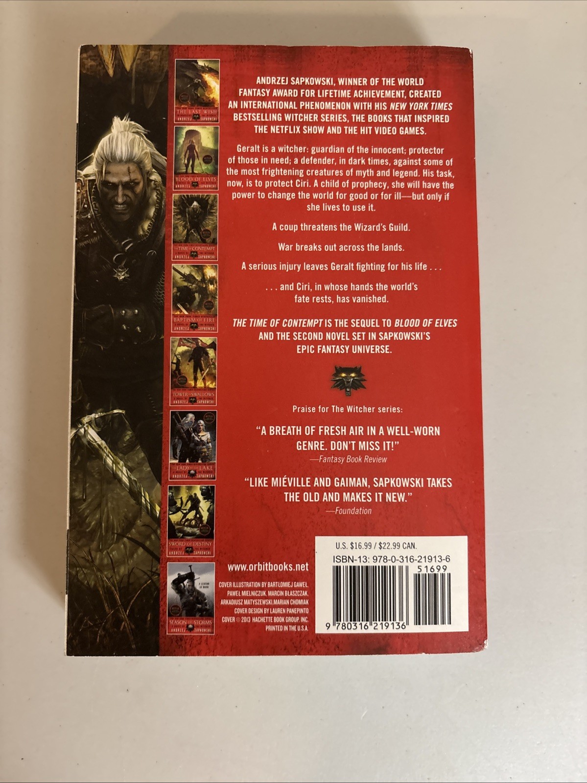 Lot of 4 Trade Paperback from The Witcher Series by Andrzej Sapkowski