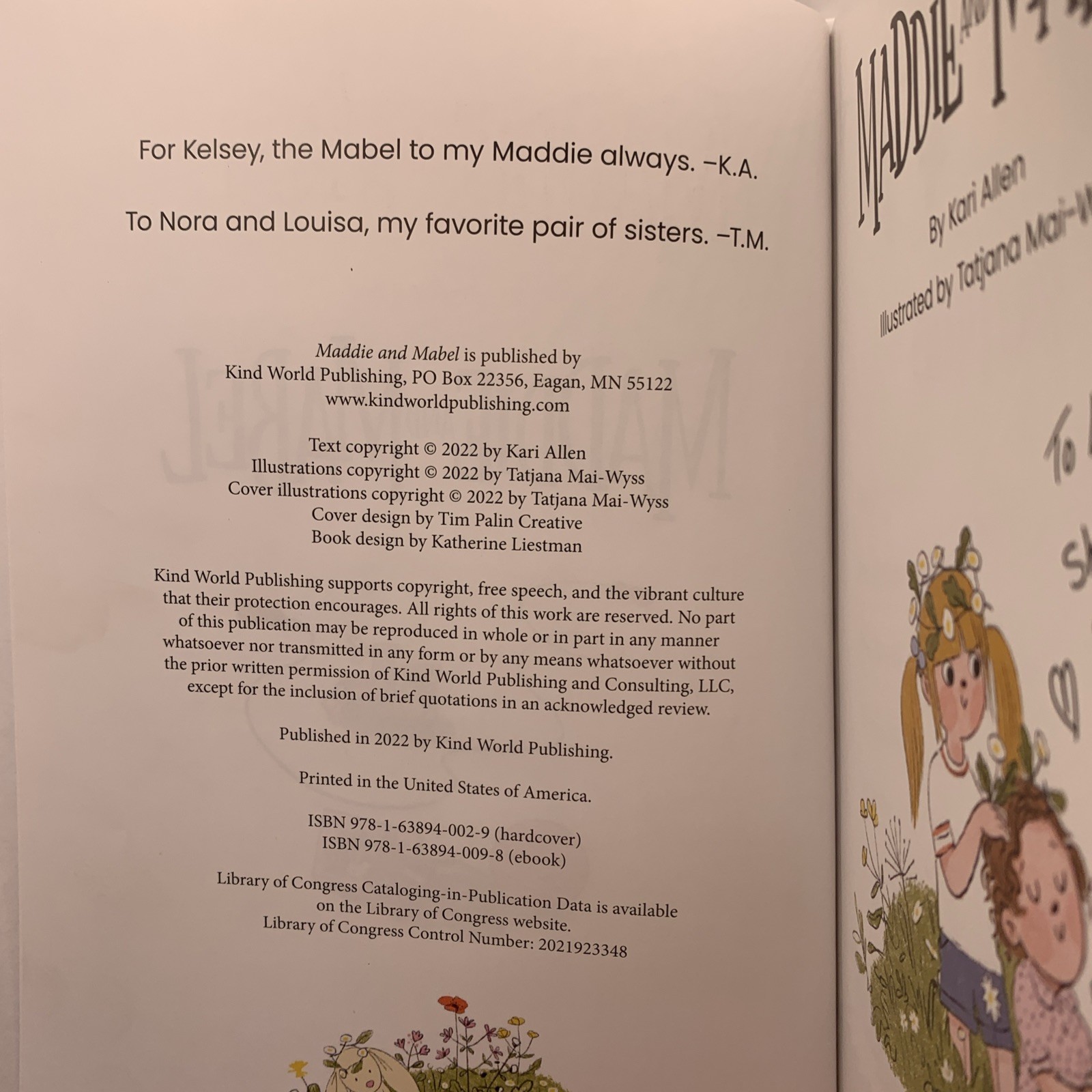 Kari Allen Maddie and Mabel (Hardback) Maddie and Mabel First Edition Signed