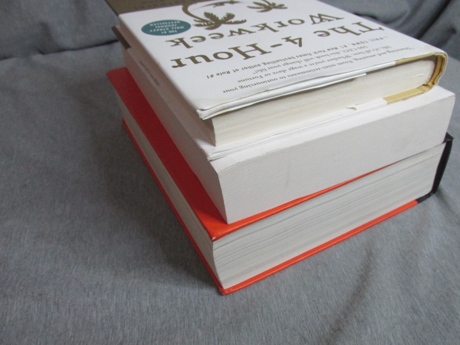 Lot of 3 Books By Timothy Ferriss 4 Hour Body-Workweek- Tools Of The Titans