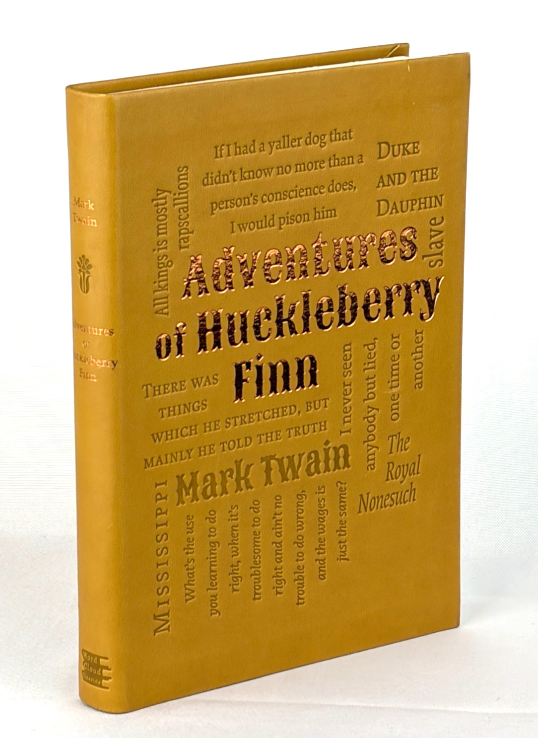 ADVENTURES OF HUCKLEBERRY FINN by Mark Twain Faux Leather Bound Classics *New*