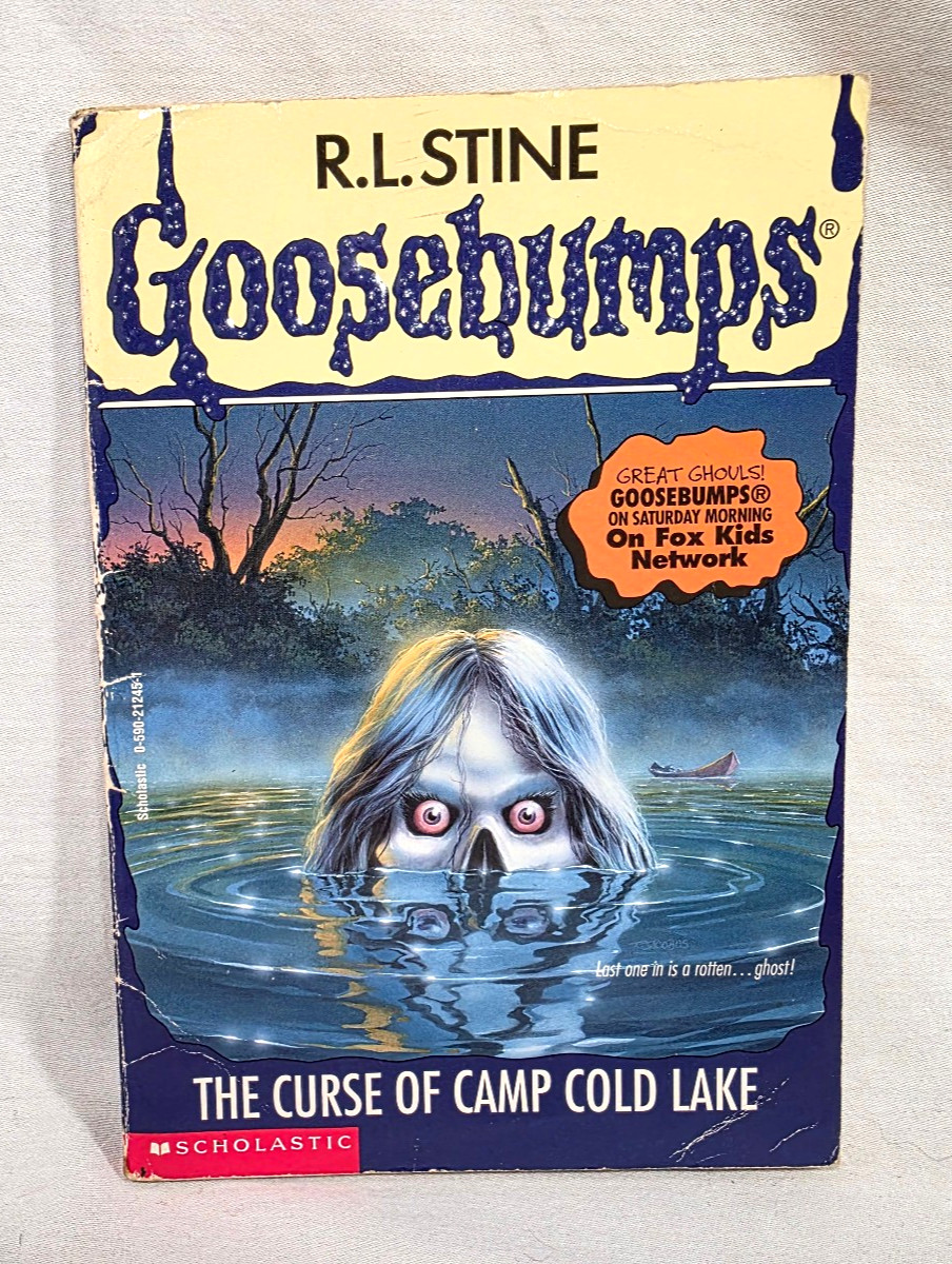Vintage Goosebumps R L Stine Curse of Camp Cold Lake Scholastic 1st Print 1997