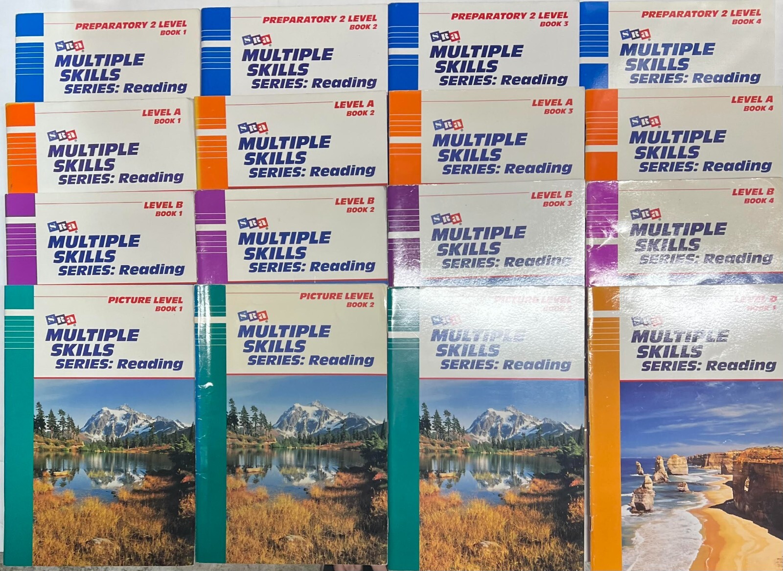 SRA Multiple Skills Reading Preparatory Picture Level A B D F Individual Books