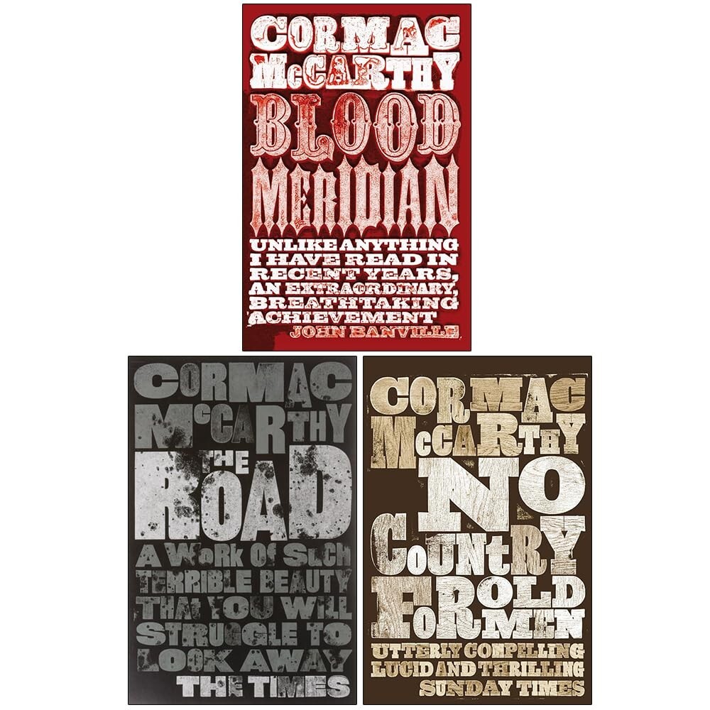 Cormac McCarthy 3 Books Collection – Young Adult – Paperback Fiction Set
