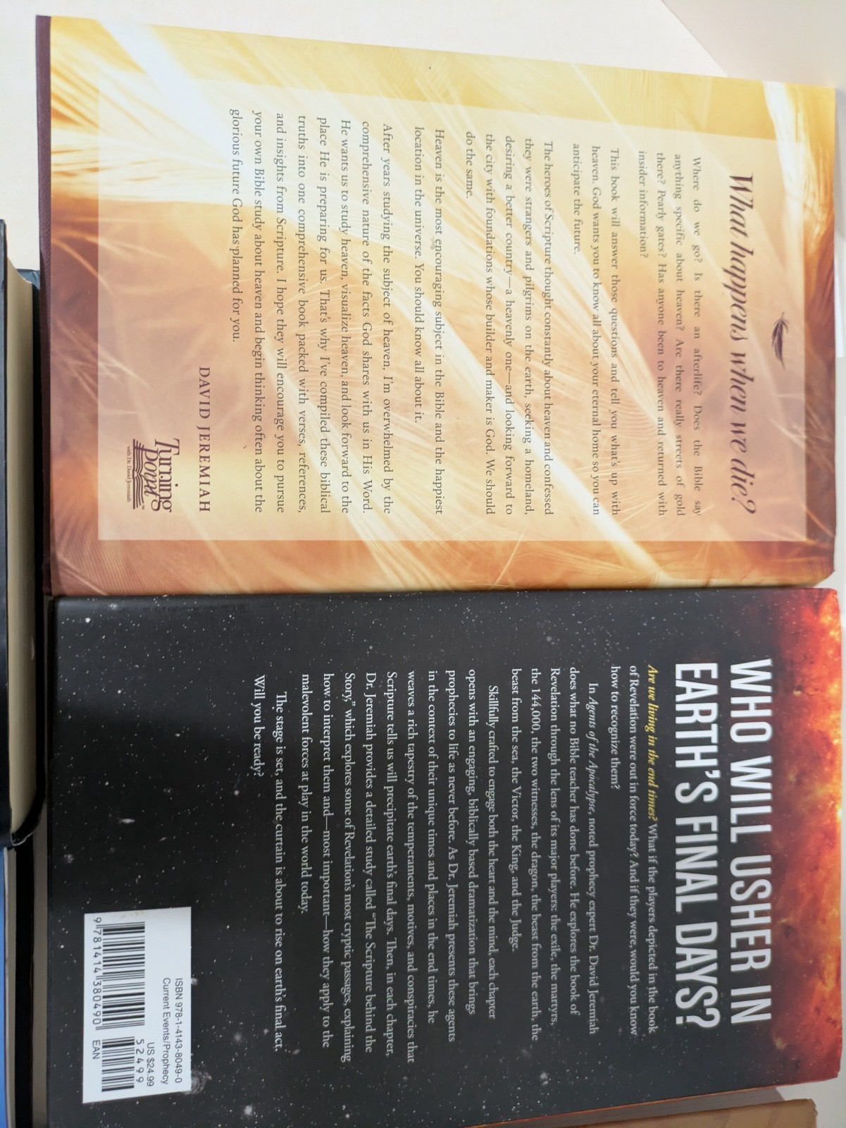 Dr. David Jeremiah Lot Of 5 Hardback Books with Dust Jackets