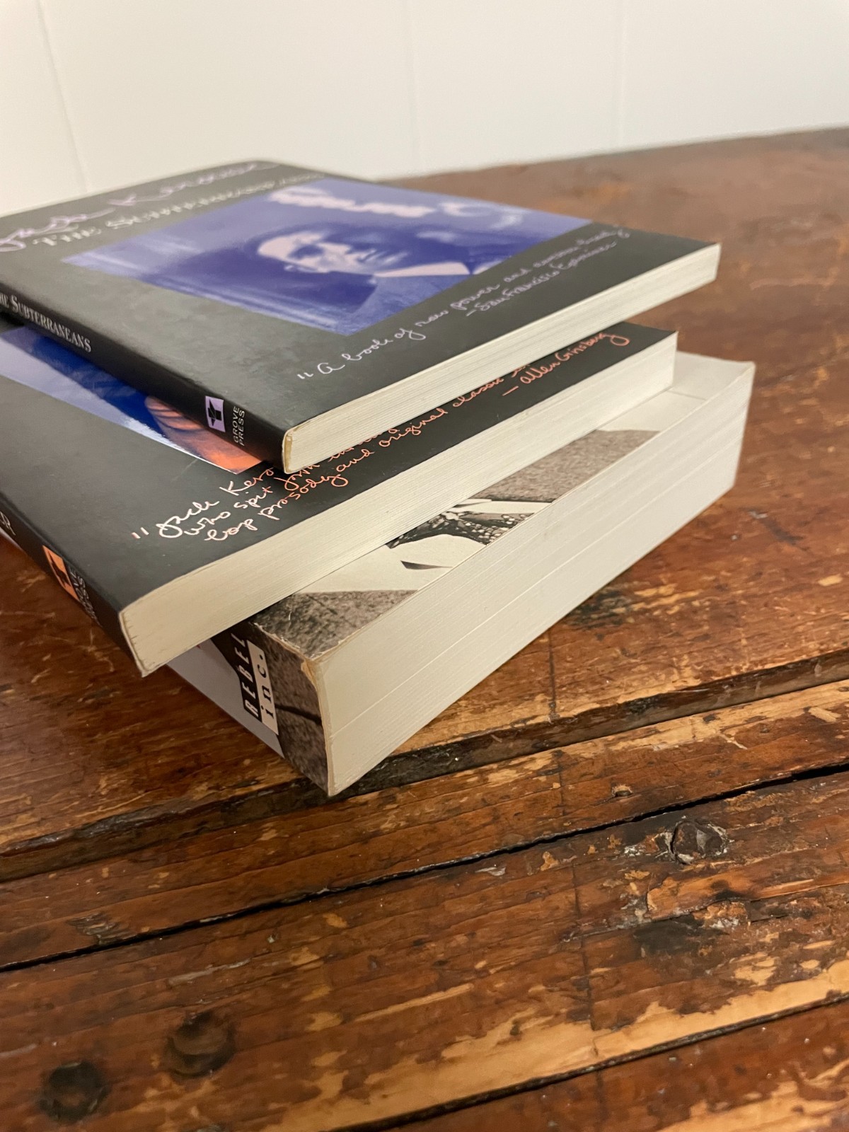 Jack Kerouac, 4 Books including 3 trade PB and 1 Hardcover.