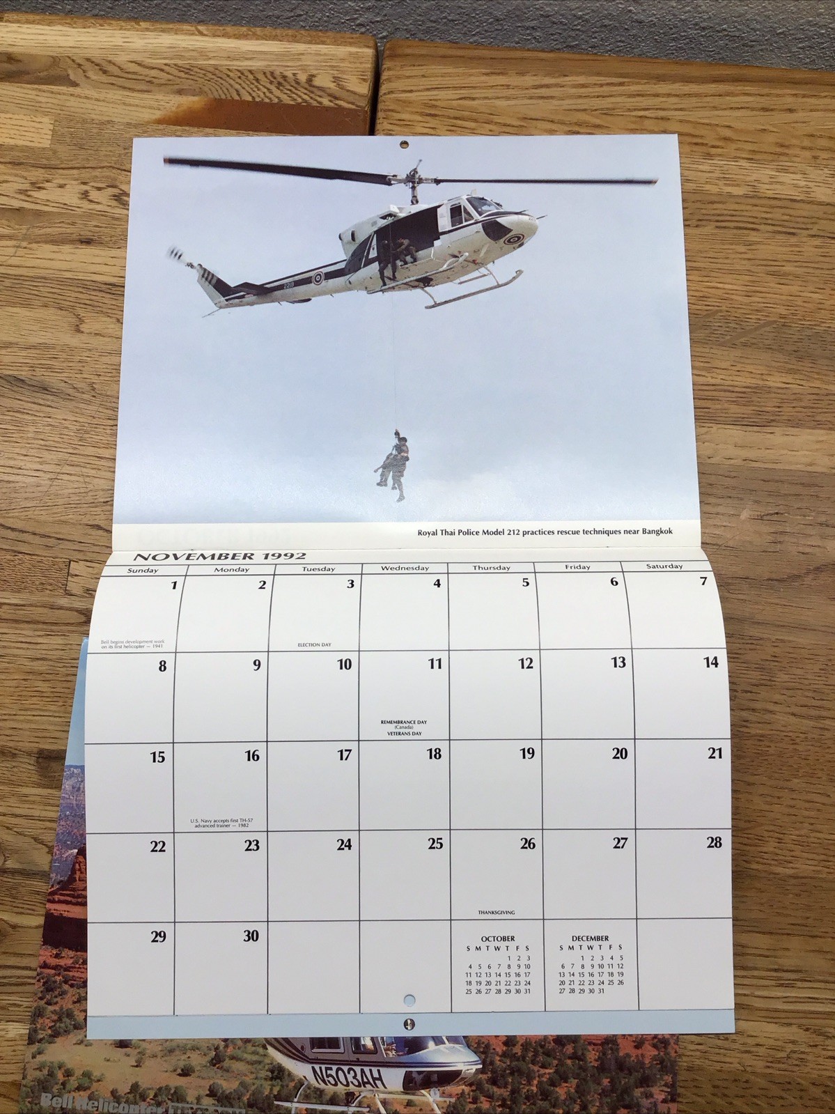 BELL HELICOPTER – Appointment Calendar – 1992 & 1993 – Lot Of 2 – MM6.114