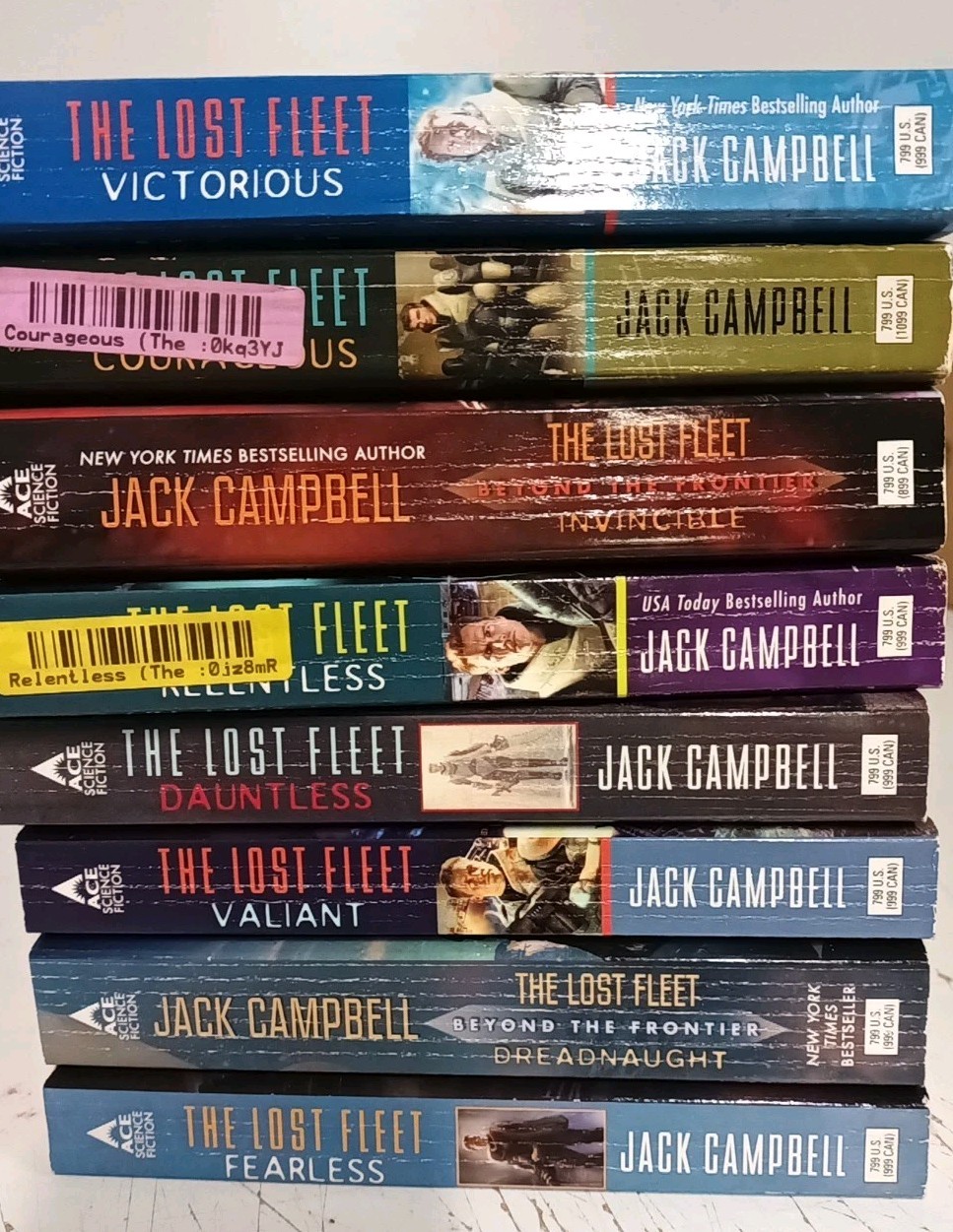 JACK CAMPBELL The Lost Fleet Series 8 volumes Paperback LOT