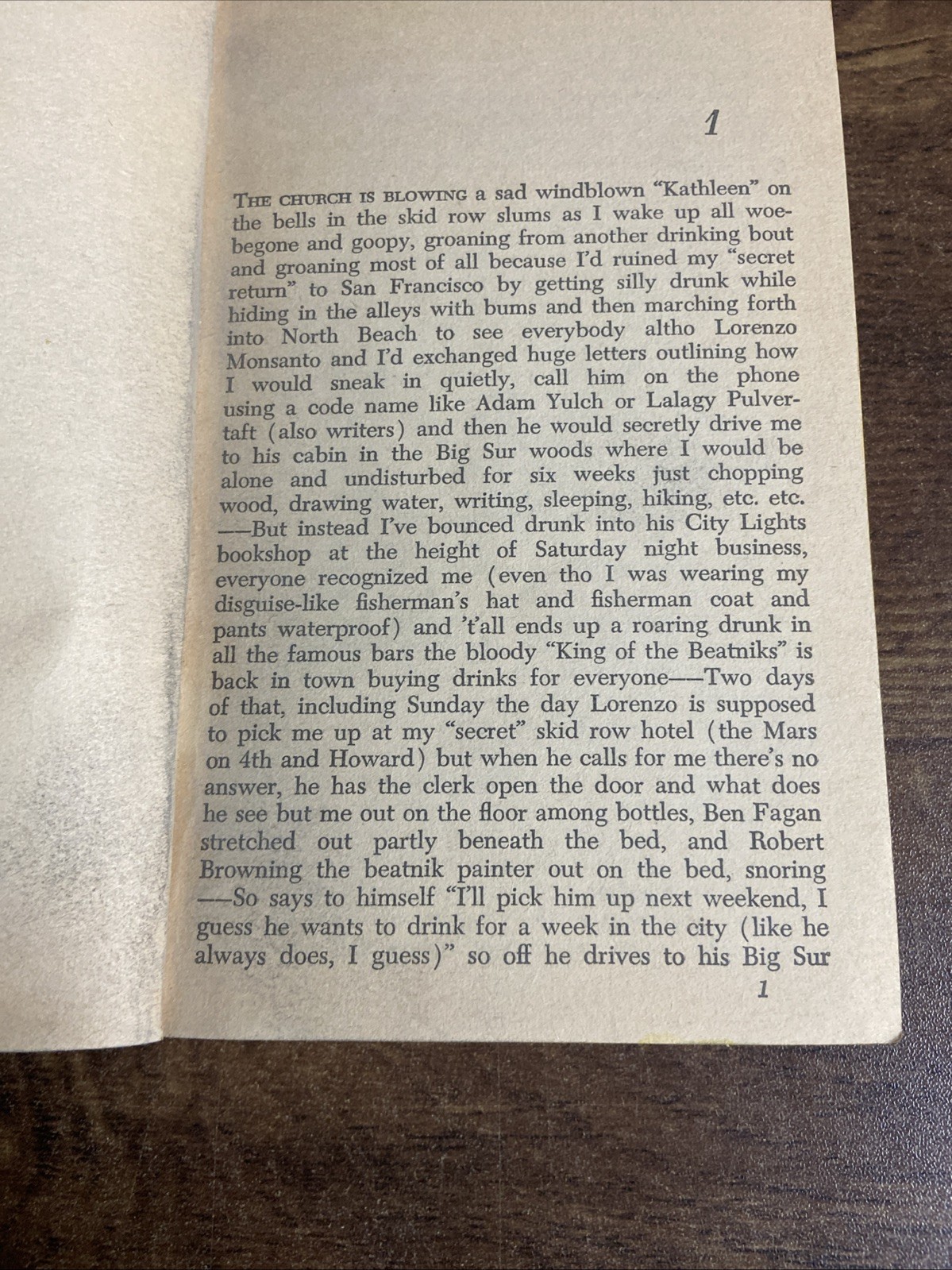 1963 – Jack Kerouac ‘Big Sur’ paperback PB 1st Bantam Books Printing