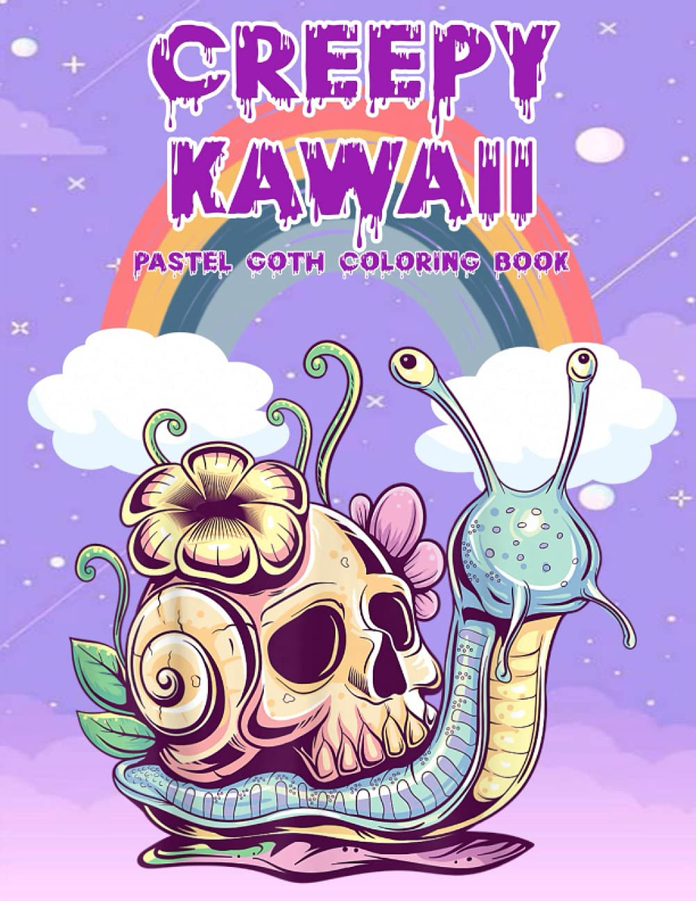 Creepy Kawaii Pastel Goth Coloring Book: 100+ Coloring Pages with High-Quality I