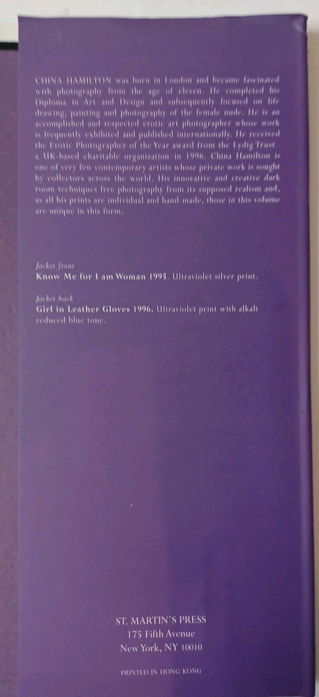 China Hamilton: Woman, St Martin’s Press 1st Edition Hardcover 1999
