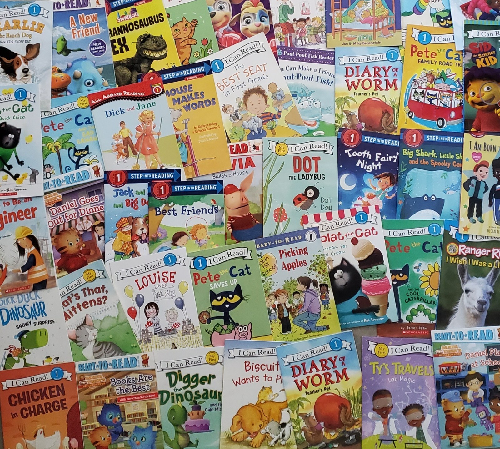 Random Lot of 12 Level 1, My First Reader, Step into Reading & I Can Read books