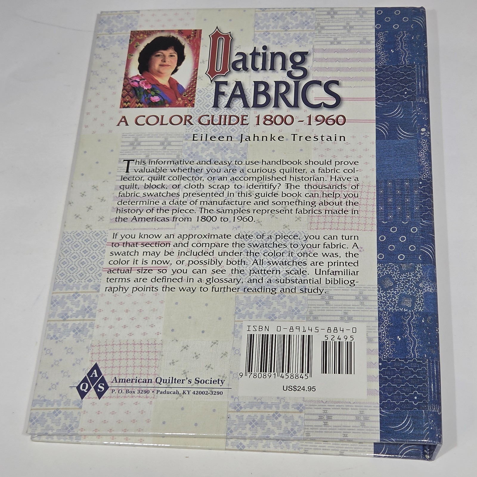 Dating Fabrics A Color Guide 1800-1960 Eileen Jahnke Trestain Spiral HC Book