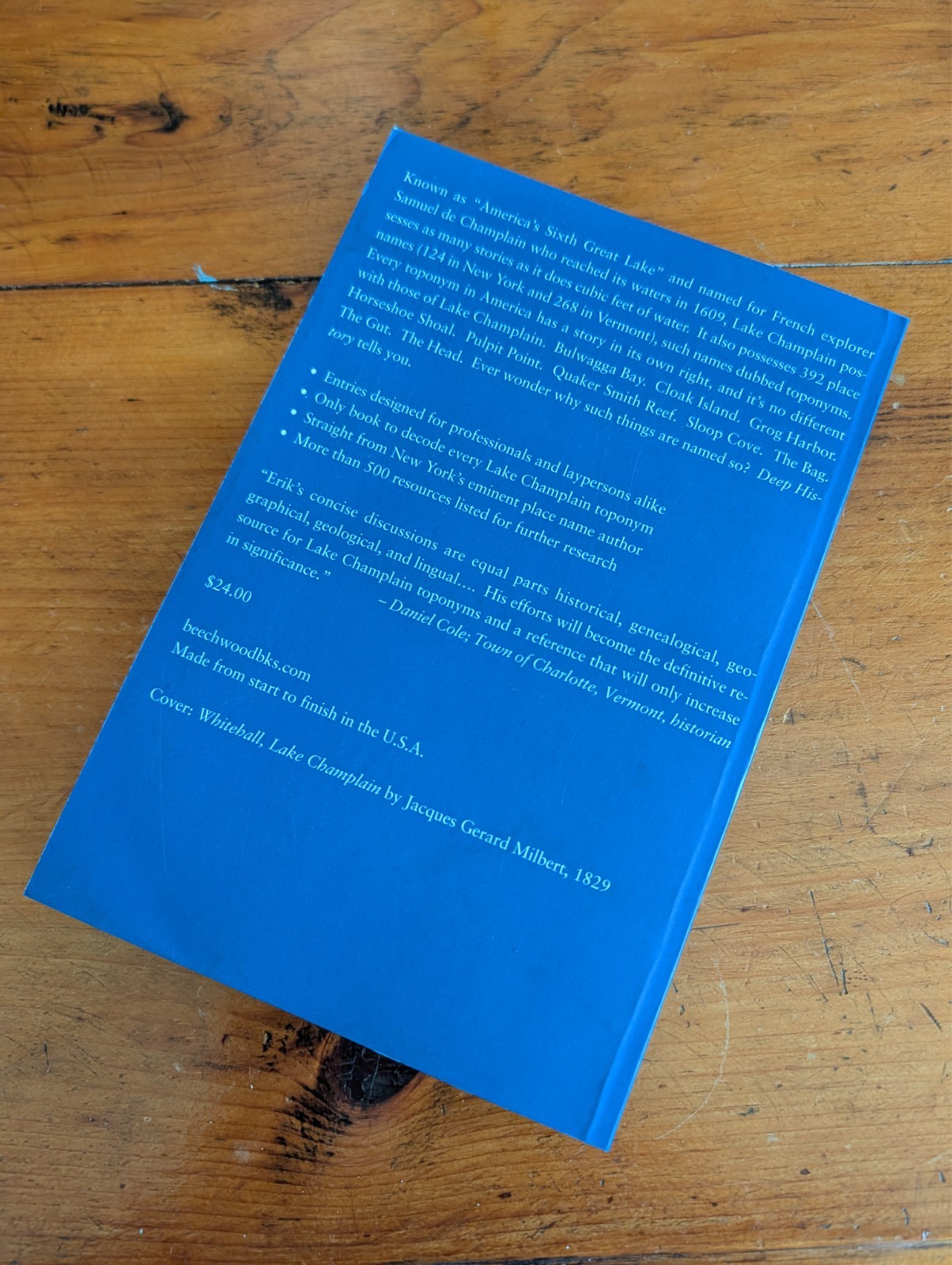 Signed “Deep History,” Limited Edition, Lake Champlain, New York State History