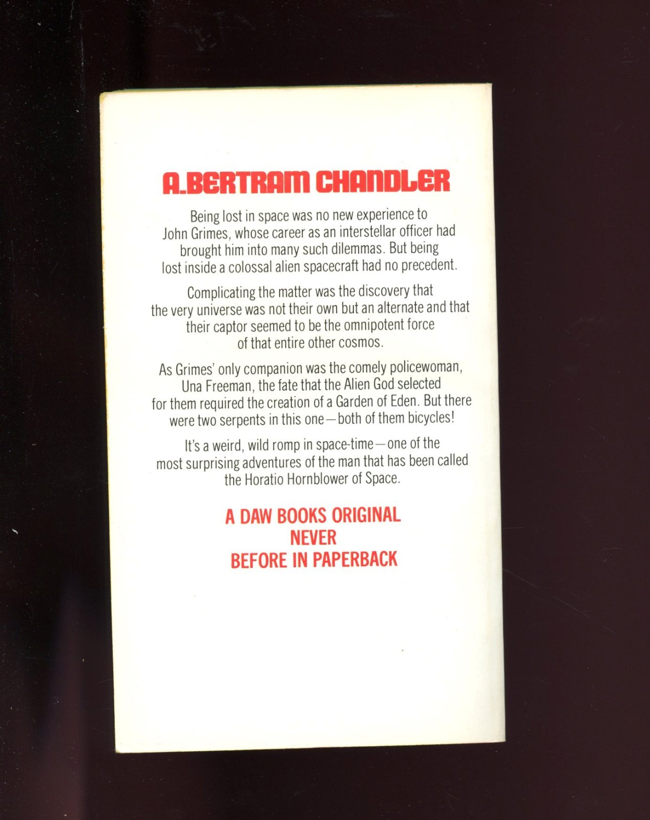 DAW # UE1496 THE BROKEN CYCLE – a John Grimes story, A Bertram Chandler SB, VG