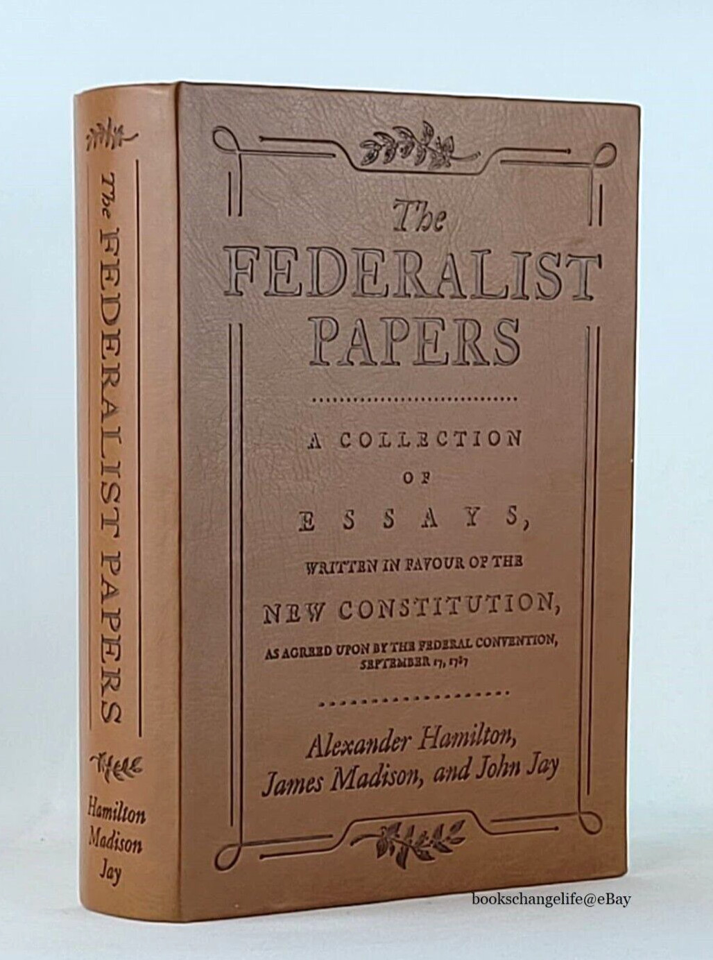 COMMON SENSE and THE FEDERALIST PAPERS ~ Set of 2 Faux Leather Books BRAND NEW ~