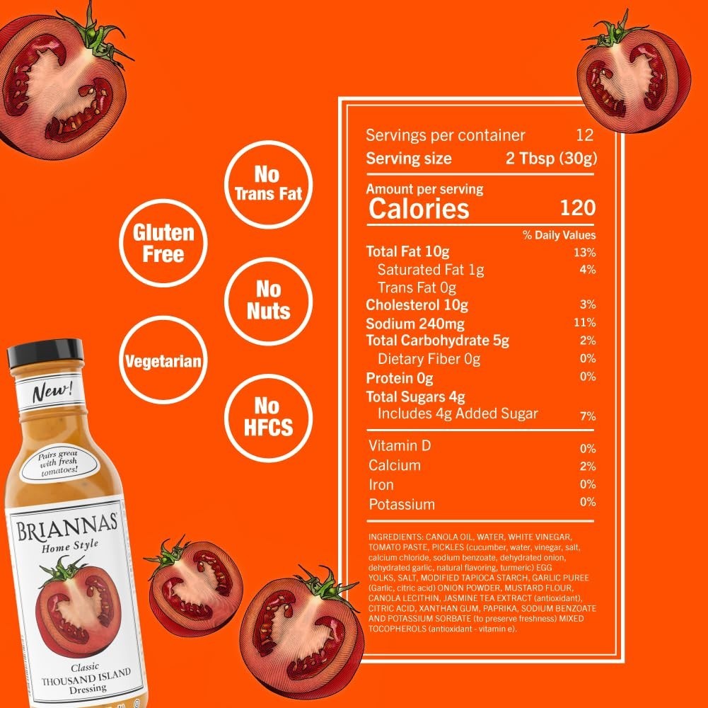 Home Style Thousand Island Dressing 6-Pack – Gluten-Free & Kosher 12 oz Bottles