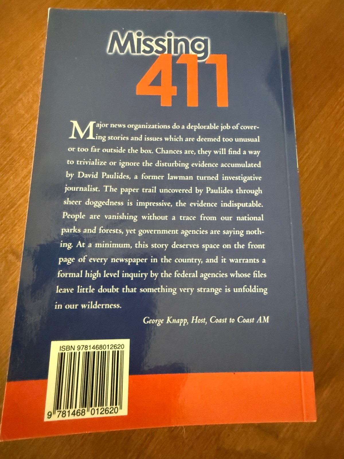 Missing 411 by David Paulides, “Eastern United States” Very good condition
