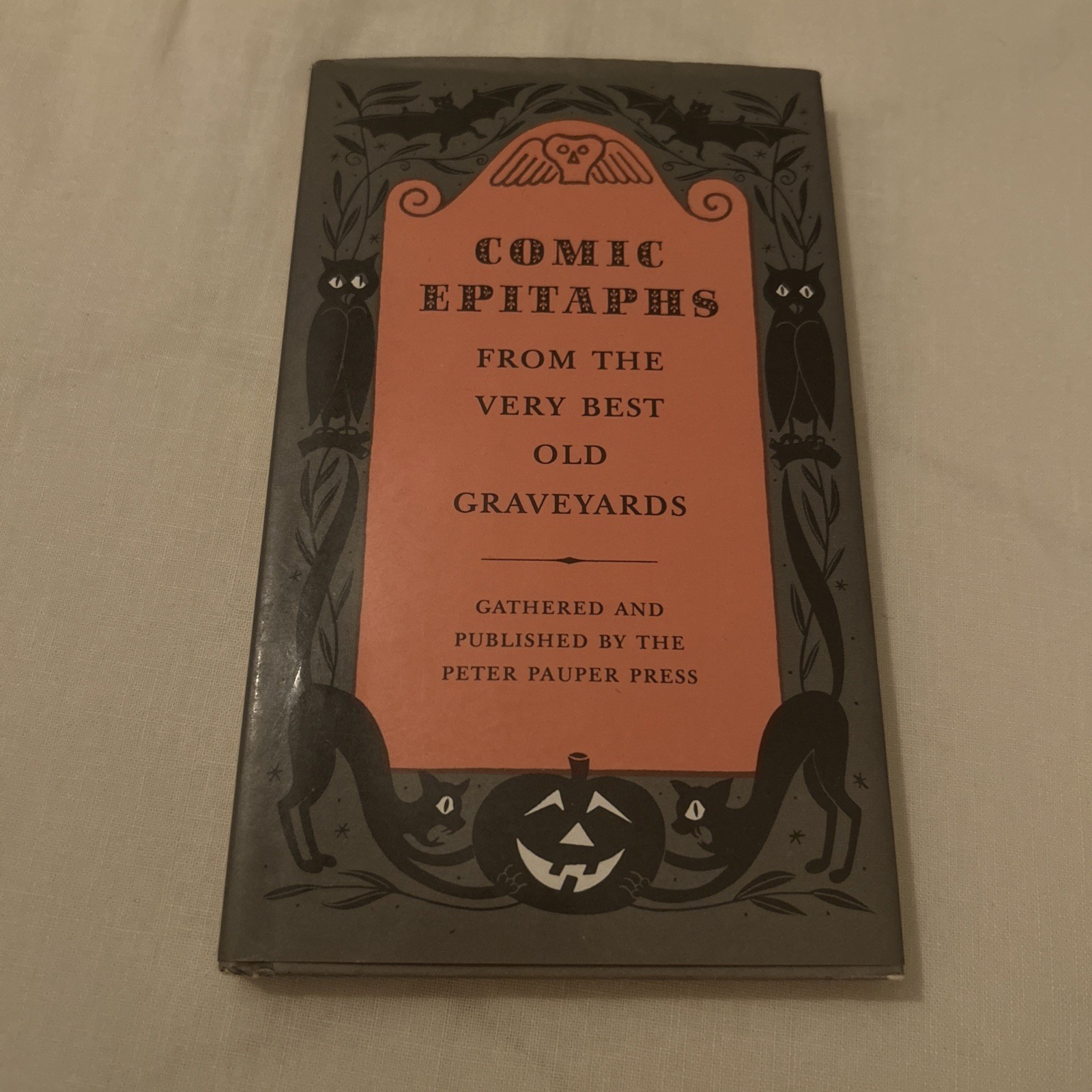 NEW Comic Epitaphs From The Very Best Old Graveyards HCDJ Vintage Halloween 1957