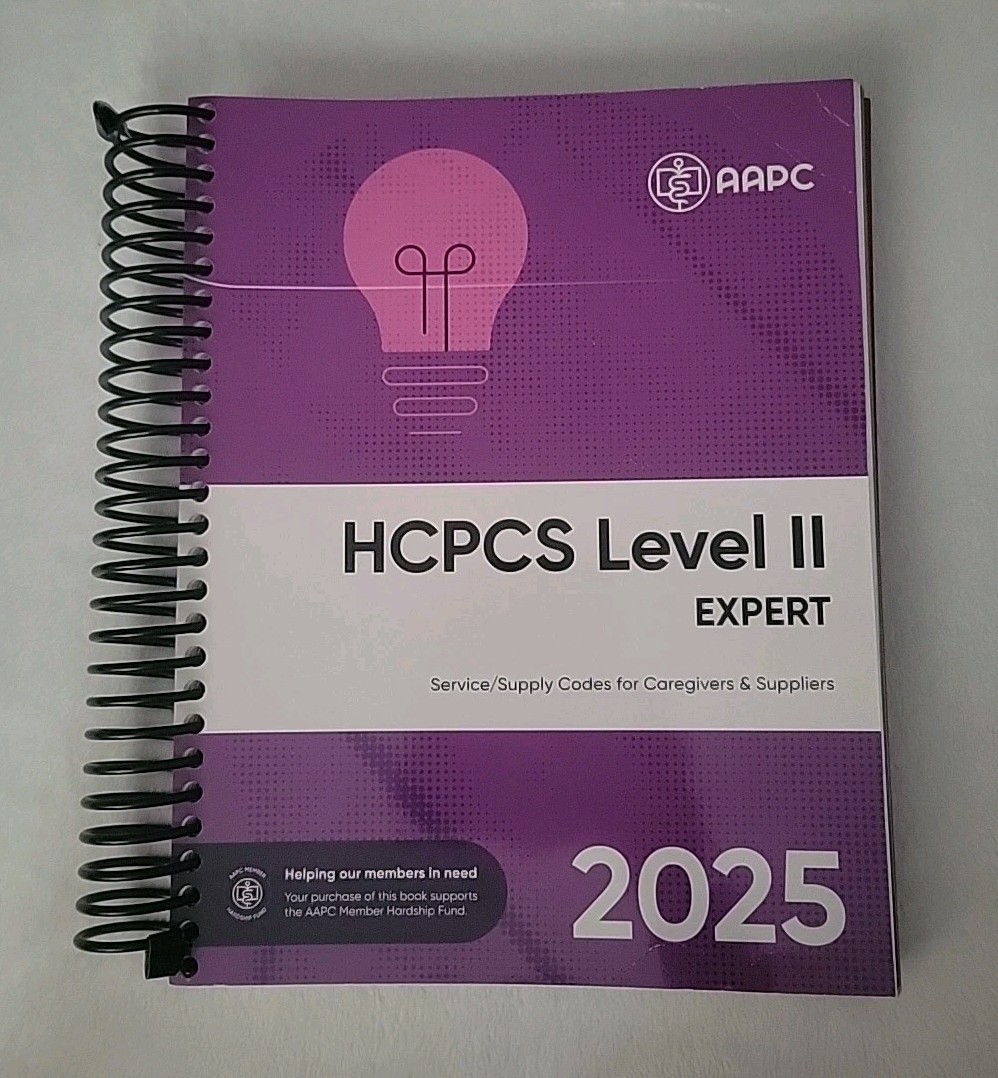 HCPCS Level II Expert 2025 – Spiral-bound, by AAPC – NEW