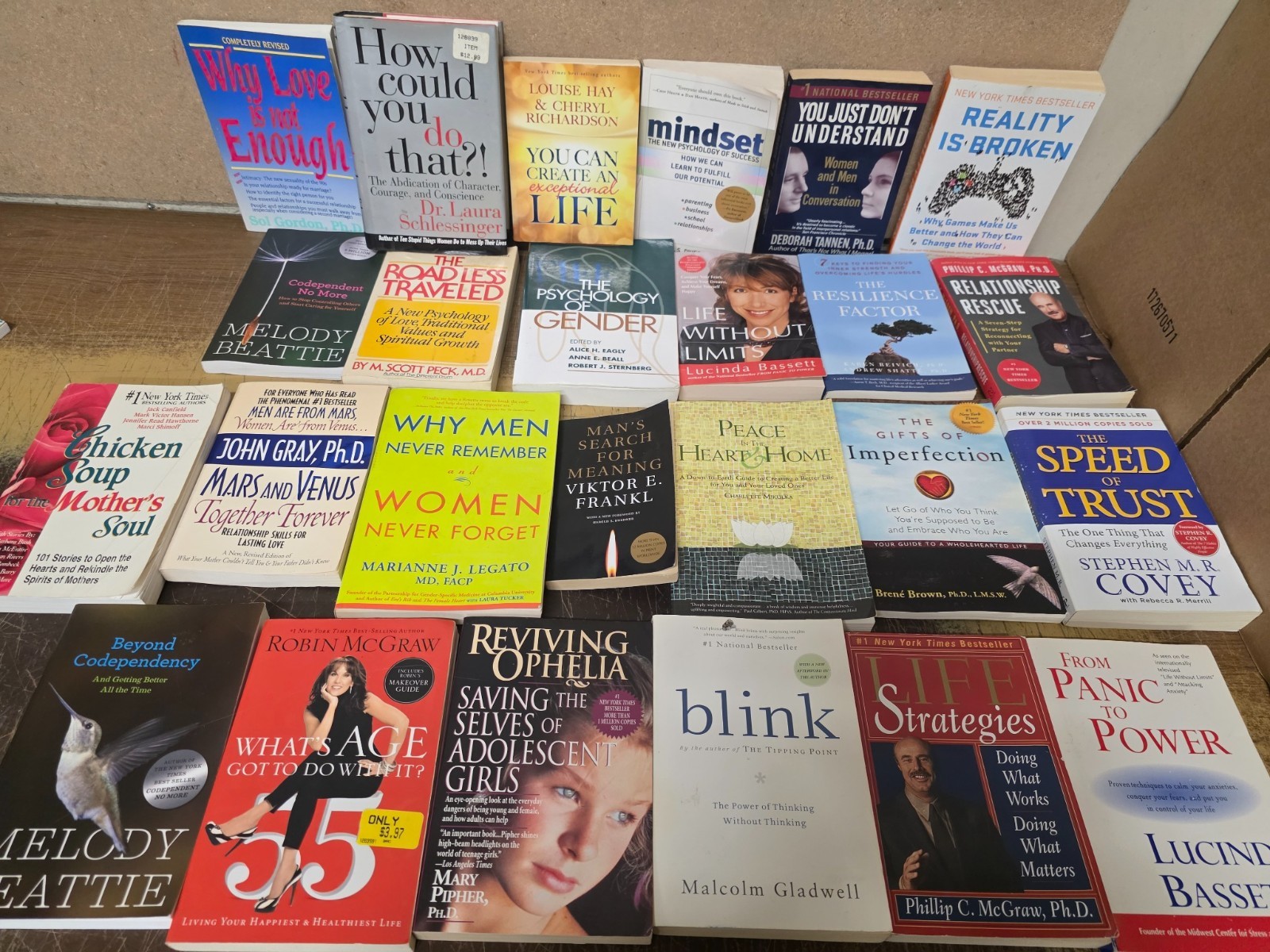 50 Self Help Psychology Personal Growth Business Books Lot Covey Gladwell