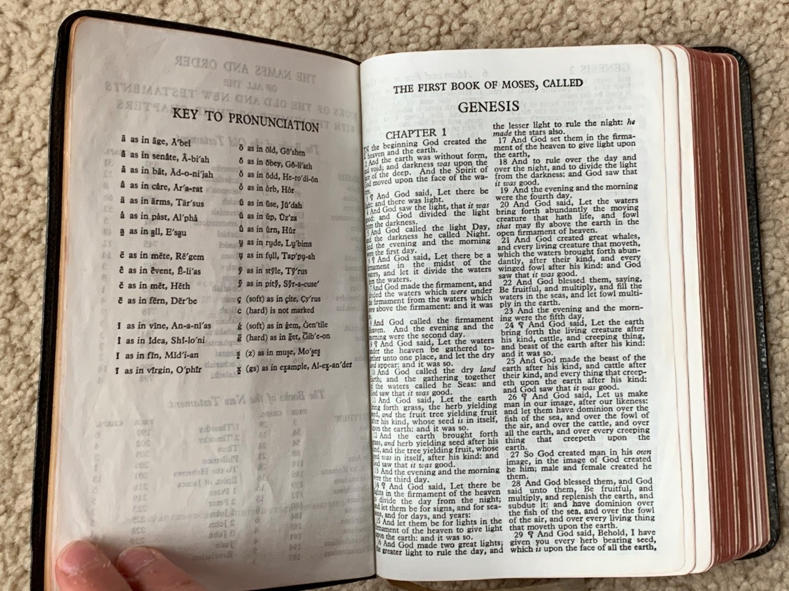 Bible world publishing company compact red letter 1950s 652 361 Morocco