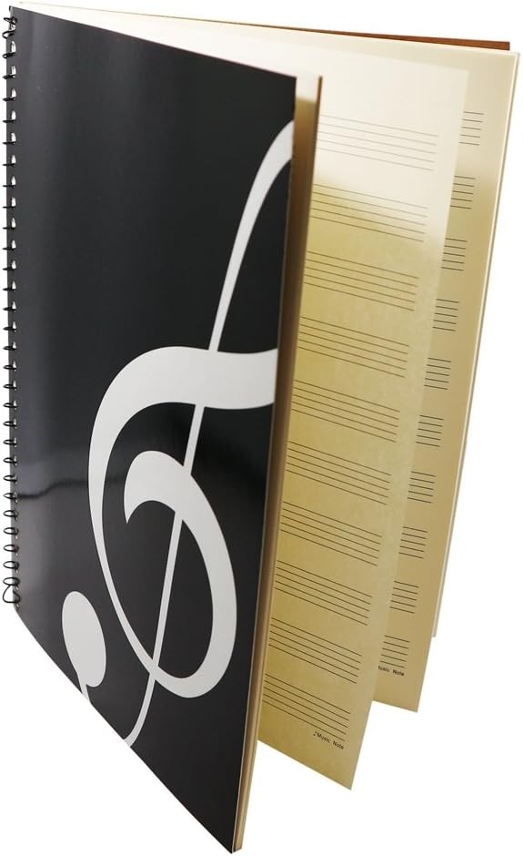 Music Notebook Composition Manuscript Staff Notebook with 100 Pages 10.24×7.5 in