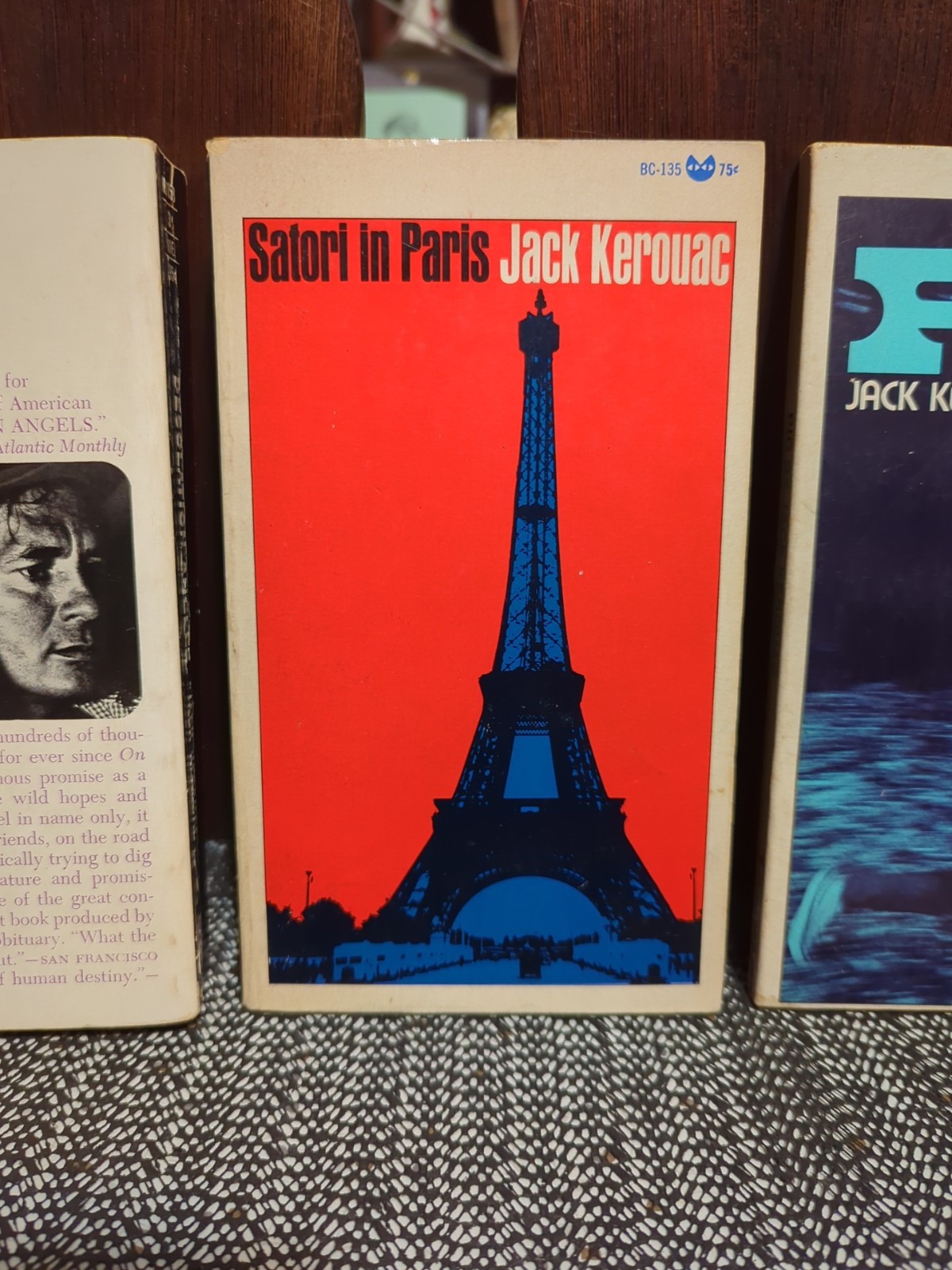 Jack Kerouac 1st Edition Paperback Lot Satori In Paris Desolation Angels & PIC