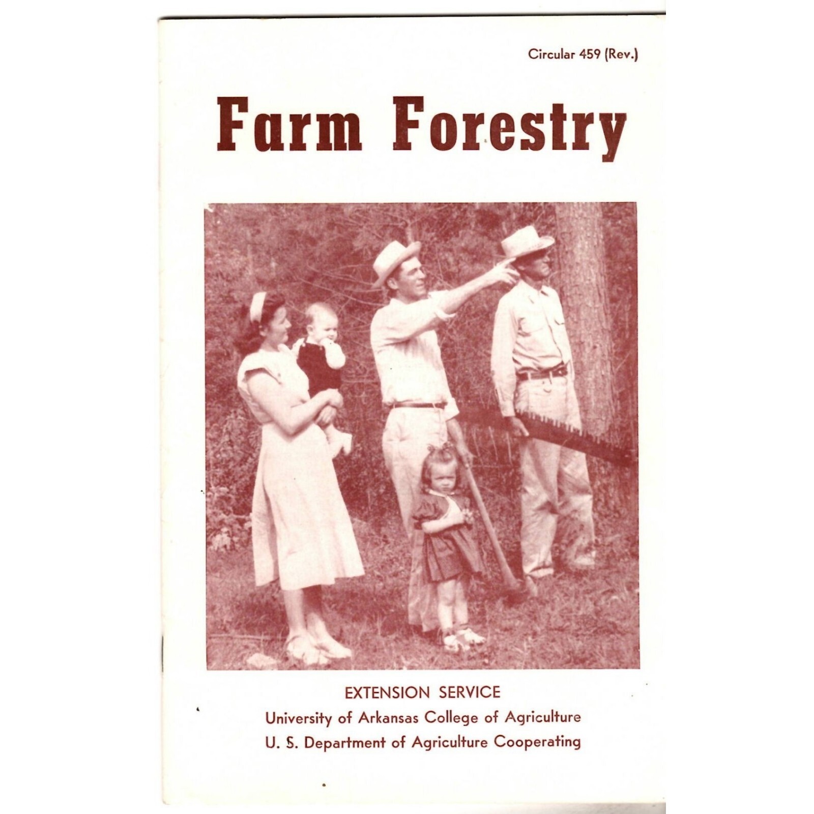 Farm Forestry Extension Service Circular 459 1953 Paperback